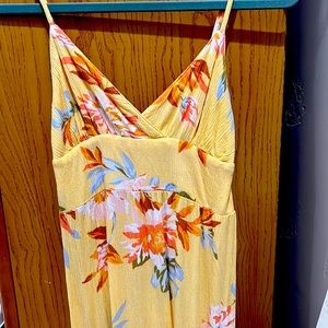 MIDI floral yellow Billabong sundress